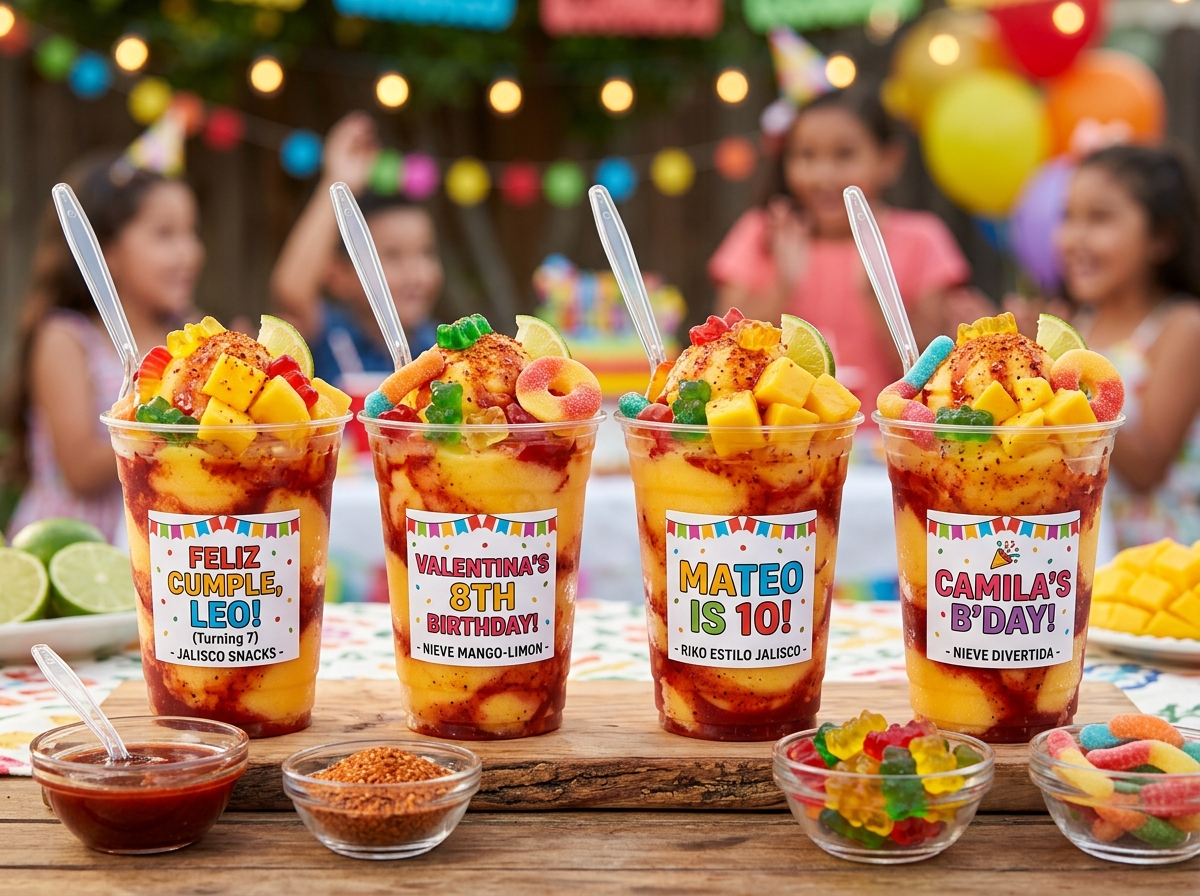 Nieve Estilo Jalisco con Chamoy y Toppings